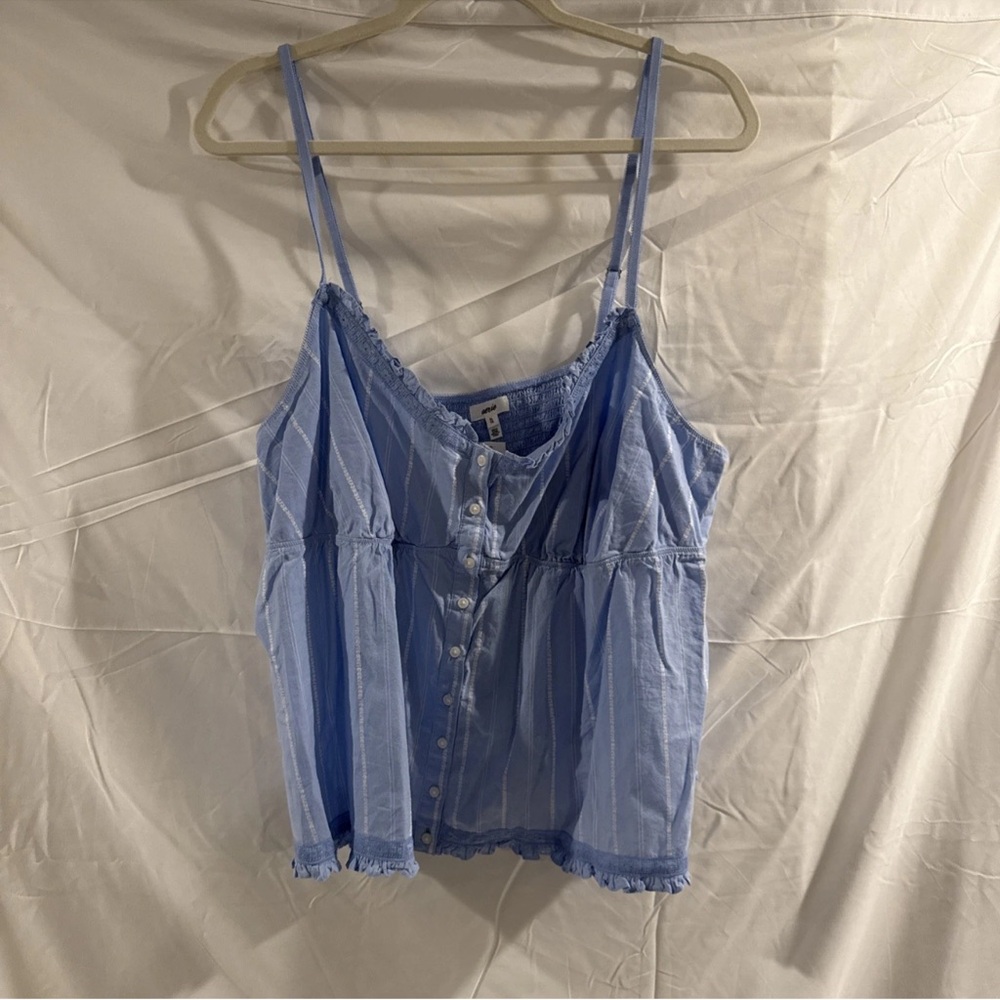 Blue Striped Women's Top